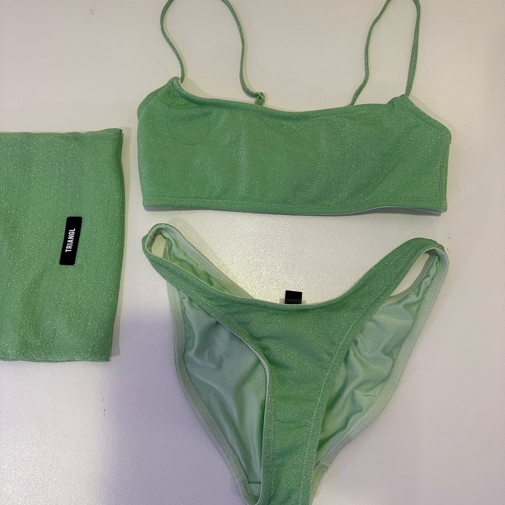 Triangl MICA- lime green set